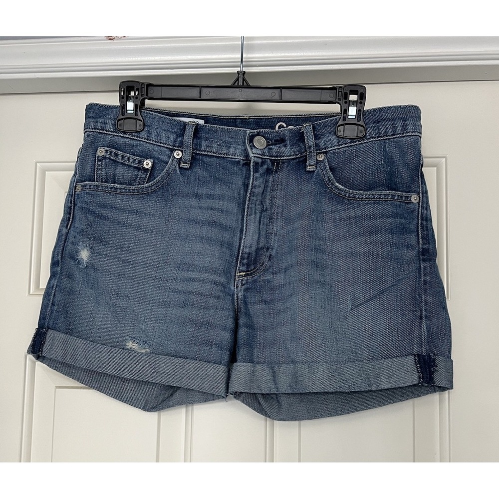 GAP 1969‎ Women's Size 26 Sexy Boyfriend Denim Shorts Cuffed Blue Casual
